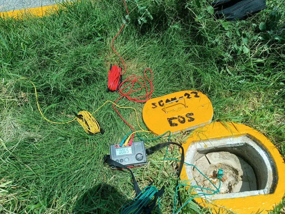 Medición de resistencia de tierra